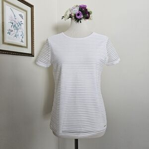 Calvin Klein Textured Stripe Top